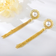 Show details for New Season White Classic Dangle Earrings with SGS/ISO Certification