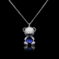 Show details for Impressive Blue Zinc Alloy Pendant Necklace with Low MOQ Show details for Impressive Blue Zinc Alloy Pendant Necklace with Low MOQ