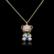 Show details for Funky Small Gold Plated Pendant Necklace Show details for Funky Small Gold Plated Pendant Necklace
