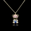 Show details for Funky Small Gold Plated Pendant Necklace