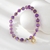 Picture of Copper or Brass Nature Amethyst Fashion Bracelet with Unbeatable Quality