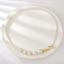 Show details for Unique fresh water pearl Gold Plated Short Chain Necklace