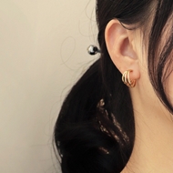 Picture of Irresistible Gold Plated Copper or Brass Stud Earrings As a Gift