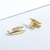 Picture of Trendy Gold Plated Copper or Brass Stud Earrings with No-Risk Refund