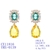 Picture of Attractive Yellow Cubic Zirconia Dangle Earrings For Your Occasions