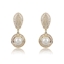 Show details for Stylish Big White Dangle Earrings