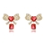 Picture of Fashion Cubic Zirconia Big Dangle Earrings