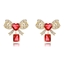 Show details for Fashion Cubic Zirconia Big Dangle Earrings