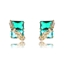 Show details for Green Copper or Brass Big Stud Earrings from Trust-worthy Supplier
