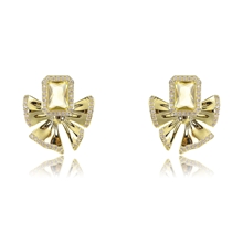 Show details for Big Gold Plated Big Stud Earrings with Fast Delivery