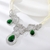 Picture of Inexpensive Platinum Plated Big Short Statement Necklace from Reliable Manufacturer