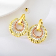 Show details for Buy Gold Plated White Dangle Earrings with Fast Shipping