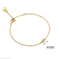 Picture of Delicate Gold Plated Fashion Bracelet with No-Risk Refund