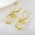Picture of New Season Gold Plated Copper or Brass Dangle Earrings with SGS/ISO Certification