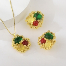 Show details for Dubai Big 2 Piece Jewelry Set with Speedy Delivery