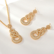 Show details for Luxury Copper or Brass 2 Piece Jewelry Set with Speedy Delivery