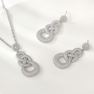 Show details for Affordable Platinum Plated Medium 2 Piece Jewelry Set from Trust-worthy Supplier
