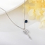 Show details for Designer 925 Sterling Silver Platinum Plated Pendant Necklace with No-Risk Return