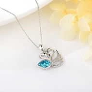 Show details for swan 925 Sterling Silver Pendant Necklace with Unbeatable Quality