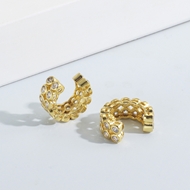 Picture of Wholesale Gold Plated Copper or Brass Earrings with No-Risk Return