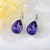 Picture of Best Swarovski Element Purple Small Hoop Earrings