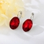 Show details for Need-Now Red Zinc Alloy Hoop Earrings Exclusive Online