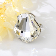 Show details for Fast Selling White Medium Adjustable Ring from Editor Picks