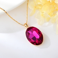 Show details for Swarovski Element Zinc Alloy Pendant Necklace with Easy Return