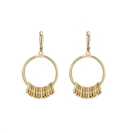 Show details for Brand New Gold Plated Zinc Alloy Earrings with Wow Elements