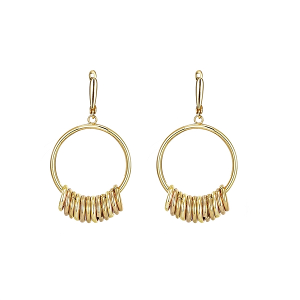 Picture of Brand New Gold Plated Zinc Alloy Earrings with Wow Elements