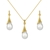 Picture of Gold Plated White 2 Piece Jewelry Set Online Only