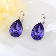 Show details for Wholesale Platinum Plated Zinc Alloy Hoop Earrings with No-Risk Return