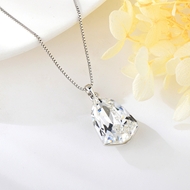 Show details for Zinc Alloy White Pendant Necklace in Exclusive Design