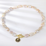 Show details for Unusual Medium Gold Plated Pendant Necklace