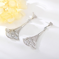 Show details for Good Cubic Zirconia White Drop & Dangle Earrings