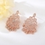 Picture of Copper or Brass Rose Gold Plated Drop & Dangle Earrings from Certified Factory