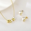 Show details for Designer Gold Plated Dubai 2 Piece Jewelry Set with Easy Return