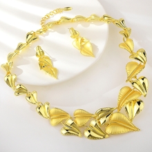 Show details for Zinc Alloy Leaf 2 Piece Jewelry Set From Reliable Factory