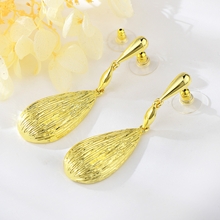 Show details for Hypoallergenic Gold Plated Medium Dangle Earrings with Easy Return
