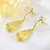 Picture of Hypoallergenic Gold Plated Medium Dangle Earrings with Easy Return