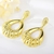 Picture of Funky Dubai Gold Plated Dangle Earrings