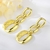 Picture of Delicate Medium Gold Plated Dangle Earrings