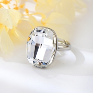Show details for Reasonably Priced Platinum Plated Swarovski Element Fashion Ring with Low Cost