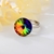 Picture of Ball Swarovski Element Adjustable Ring with Fast Delivery