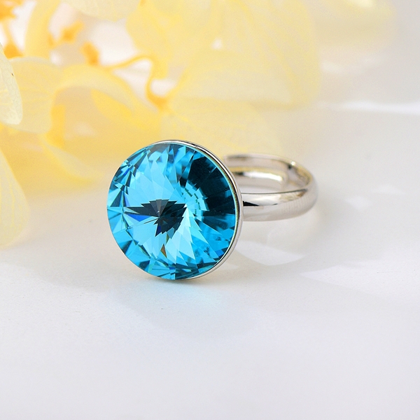 Picture of Delicate Swarovski Element Small Adjustable Ring