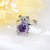Picture of Featured Purple Small Adjustable Ring with Full Guarantee