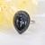 Picture of Amazing Swarovski Element Black Fashion Ring