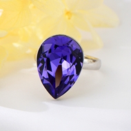 Show details for Buy Platinum Plated Swarovski Element Fashion Ring with Wow Elements