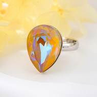 Show details for Delicate Swarovski Element Medium Fashion Ring