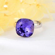 Show details for Zinc Alloy Purple Adjustable Ring from Certified Factory